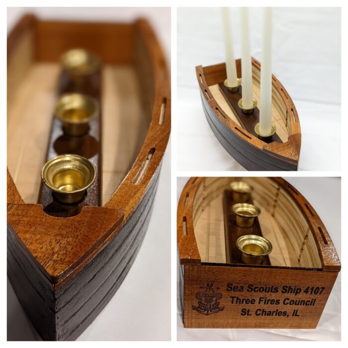 Sea Scout Candle Ships - Ceremonial Candle Lighting Events Custom Engraved